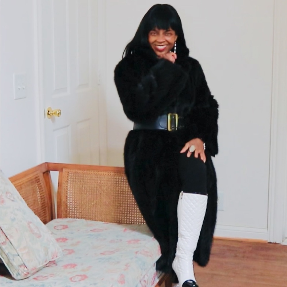 Mint FL Sable Black Mink Fur Coat unisex M-L 6-14